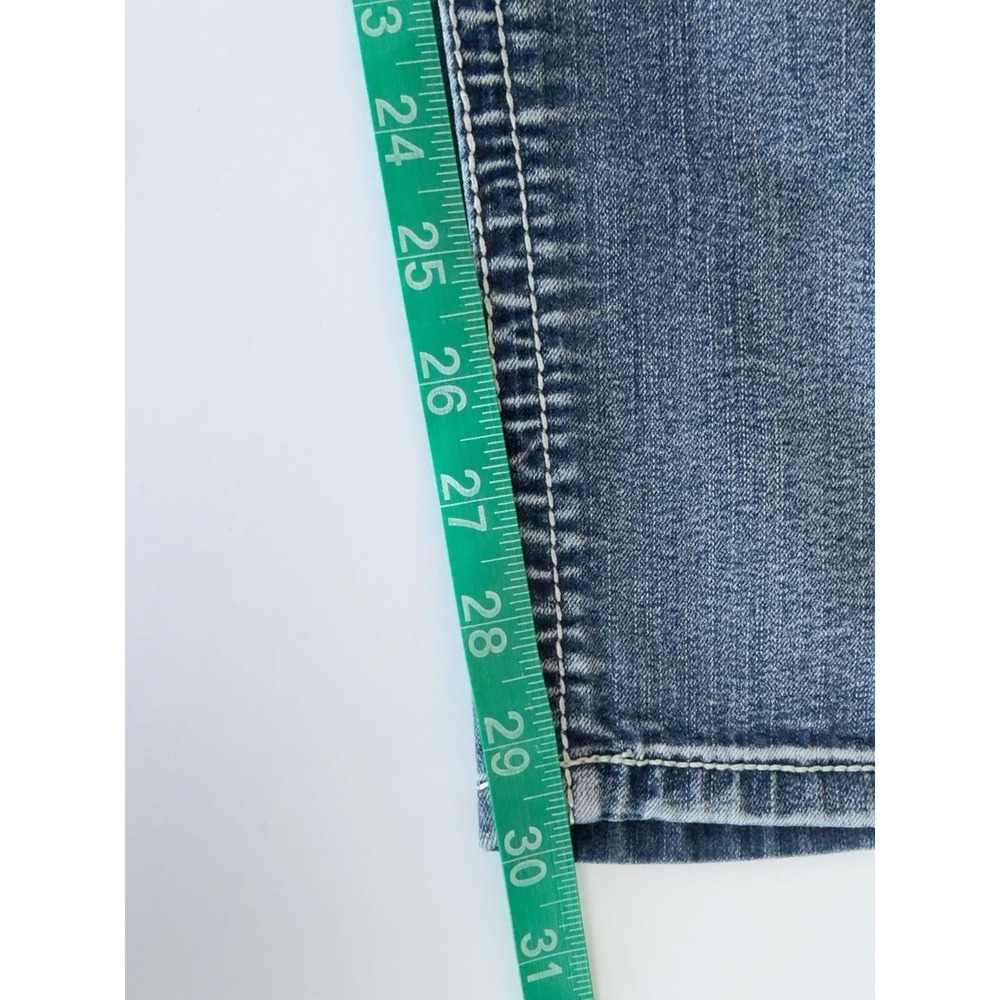Soundgirl Women's Juniors 15 Blue Medium Wash Skinny Jeans Stretch Embroidered - Picture 9 of 10